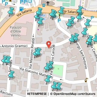 Mappa Via Borgo Sant'Antonio, 02100 Rieti RI, Italia (0.09643)