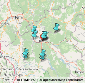 Mappa Via Borgo Sant'Antonio, 02100 Rieti RI, Italia (9.23167)