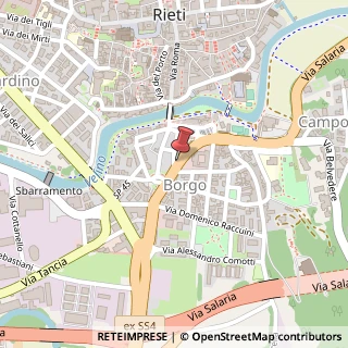 Mappa Via Michele Michaeli, 8, 02100 Rieti, Rieti (Lazio)