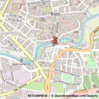 Mappa Via Camillo Benso Conte di Cavour, 6, 02100 Rieti, Rieti (Lazio)
