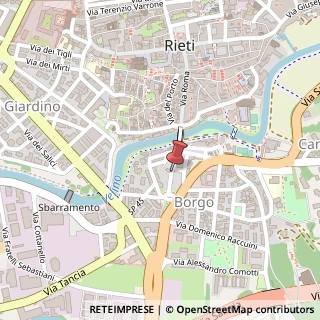Mappa Via Porta Romana,  41, 02100 Rieti, Rieti (Lazio)