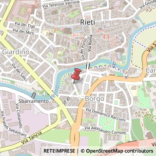 Mappa Via Fara Sabina, 24, 02100 Rieti, Rieti (Lazio)