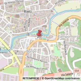 Mappa Piazza Cavour,  27, 02100 Rieti, Rieti (Lazio)