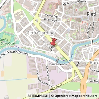 Mappa Via delle Ortensie, 7, 02100 Rieti, Rieti (Lazio)