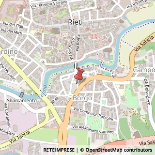 Mappa Via Michele Michaeli, 12, 02100 Rieti, Rieti (Lazio)