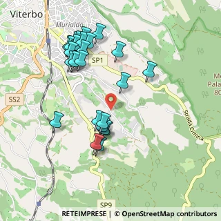 Mappa Strada Palomba, 01100 Viterbo VT, Italia (1.06538)
