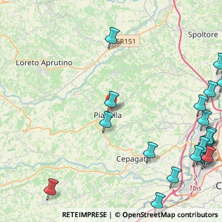 Mappa Via Pescara, 65019 Pianella PE, Italia (7.319)