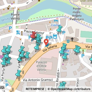 Mappa Piazza Camillo Benso Conte di Cavour, 02100 Rieti RI, Italia (0.07857)