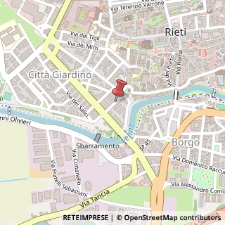 Mappa Via delle Orchidee, n.4, 02100 Rieti, Rieti (Lazio)