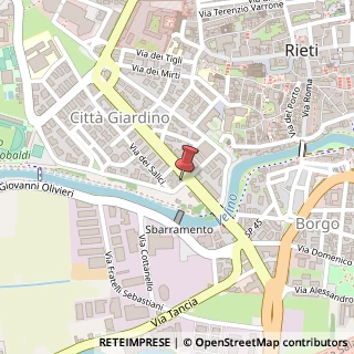 Mappa Viale Eugenio Guarniero Dupr? Thes?ider, 7, 02100 Rieti, Rieti (Lazio)