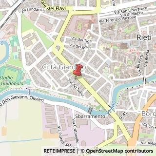 Mappa Viale Lionello Matteucci, 28, 02100 Rieti, Rieti (Lazio)