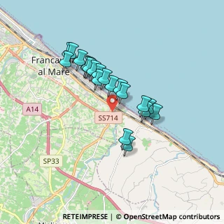 Mappa Via Antonella D'Aquino, 66023 Francavilla al Mare CH, Italia (1.522)