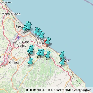 Mappa Via Antonella D'Aquino, 66023 Francavilla al Mare CH, Italia (7.09)
