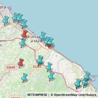 Mappa Via Antonella D'Aquino, 66023 Francavilla al Mare CH, Italia (6.121)