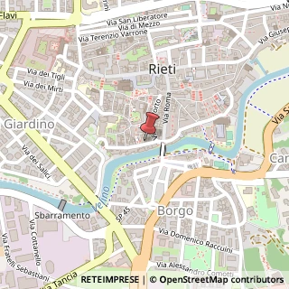 Mappa Via della Verdura, 21/25, 02100 Rieti, Rieti (Lazio)