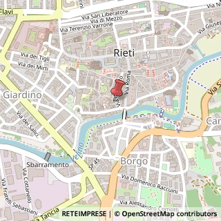 Mappa Via del Porto, 63, 02100 Rieti, Rieti (Lazio)
