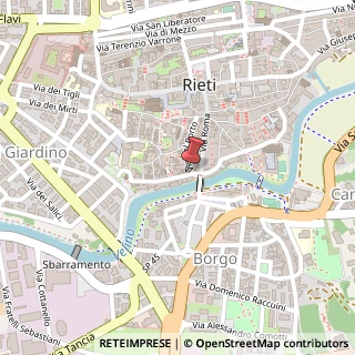 Mappa Via della Verdura, 9, 02100 Rieti, Rieti (Lazio)