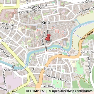 Mappa Via Roma, 15, 02100 Rieti, Rieti (Lazio)