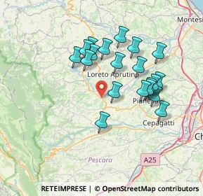 Mappa Contrada Saletto, 65014 Loreto Aprutino PE, Italia (6.801)