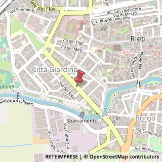 Mappa Viale Lionello Matteucci, 10F, 02100 Rieti, Rieti (Lazio)