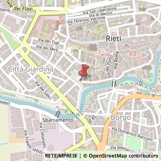 Mappa Piazza Bachelet Vittorio, 2, 02100 Rieti, Rieti (Lazio)