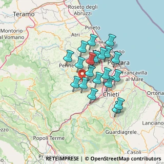 Mappa Contrada colle ciafardone, 65019 Pianella PE, Italia (10.9355)