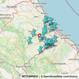 Mappa Contrada colle ciafardone, 65019 Pianella PE, Italia (10.625)