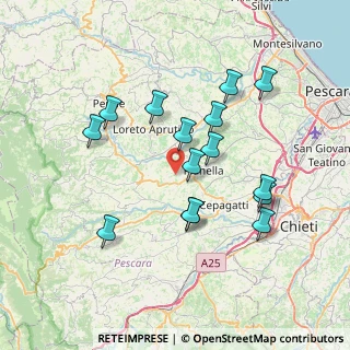 Mappa Contrada colle ciafardone, 65019 Pianella PE, Italia (7.28267)