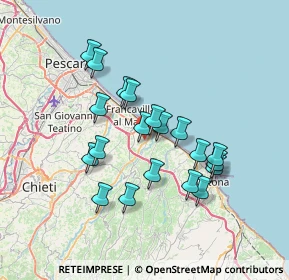 Mappa Via San Giovanni, 66023 Francavilla al Mare CH, Italia (6.491)