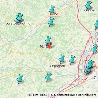 Mappa Contrada Fontegallo, 65019 Pianella PE, Italia (7.2465)