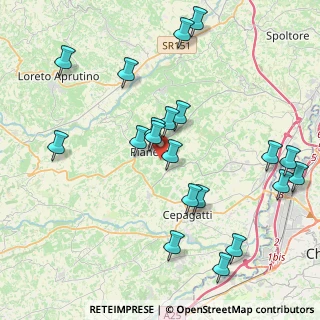 Mappa Contrada Fontegallo, 65019 Pianella PE, Italia (4.6865)