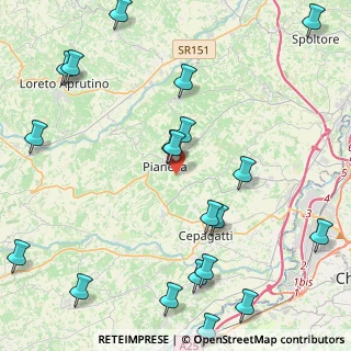 Mappa Contrada Fontegallo, 65019 Pianella PE, Italia (6.0255)