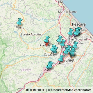Mappa Contrada Fontegallo, 65019 Pianella PE, Italia (8.7705)