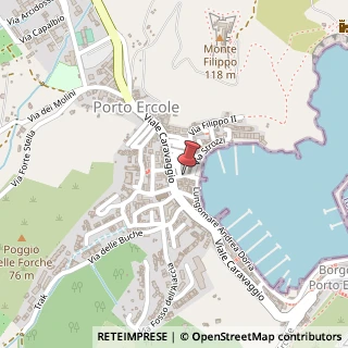 Mappa Via San Sebastiano,  2, 58018 Monte Argentario, Grosseto (Toscana)