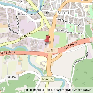 Mappa Via Fratelli Sebastiani, 161, 02100 Rieti, Rieti (Lazio)