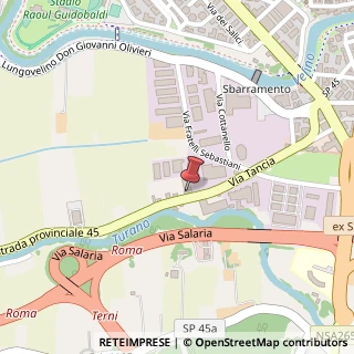 Mappa Via Tancia, 68, 02100 Rieti, Rieti (Lazio)