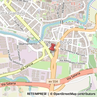 Mappa Via A. Sacchetti, 30/32, 02100 Rieti RI, Italia, 02100 Rieti, Rieti (Lazio)