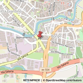 Mappa Via Tancia, 02100 Rieti RI, Italia, 02100 Rieti, Rieti (Lazio)