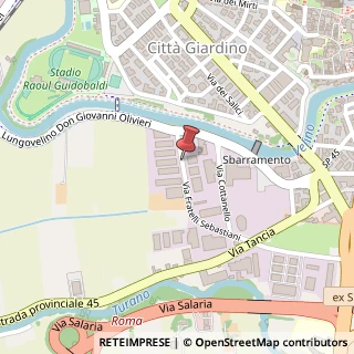 Mappa Via Fratelli Sebastiani, 29, 02100 Rieti, Rieti (Lazio)