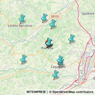 Mappa Via Martiri Ungheresi, 65019 Pianella PE, Italia (3.66364)