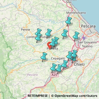 Mappa Via S. Maria a Lungo, 65019 Pianella PE, Italia (6.91867)