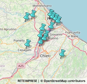 Mappa Viale della Unità D'Italia, 66013 Chieti CH, Italia (6.104)