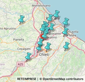 Mappa Viale della Unità D'Italia, 66013 Chieti CH, Italia (5.88563)