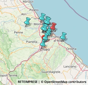 Mappa Viale della Unità D'Italia, 66013 Chieti CH, Italia (8.80462)