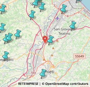 Mappa Viale della Unità D'Italia, 66013 Chieti CH, Italia (7.0725)