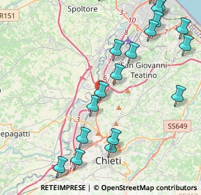 Mappa Viale della Unità D'Italia, 66013 Chieti CH, Italia (5.6295)