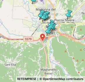 Mappa Via Pistignano, 02100 Rieti RI, Italia (1.92)