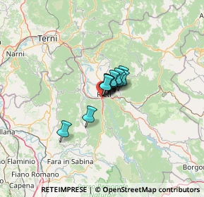 Mappa Via Pistignano, 02100 Rieti RI, Italia (4.96167)