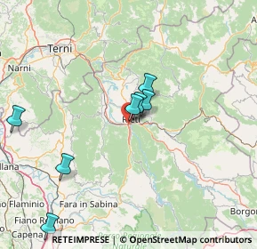 Mappa Via Pistignano, 02100 Rieti RI, Italia (25.77364)