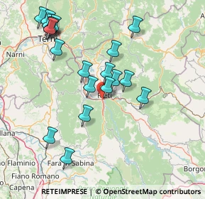 Mappa Via Pistignano, 02100 Rieti RI, Italia (17.182)